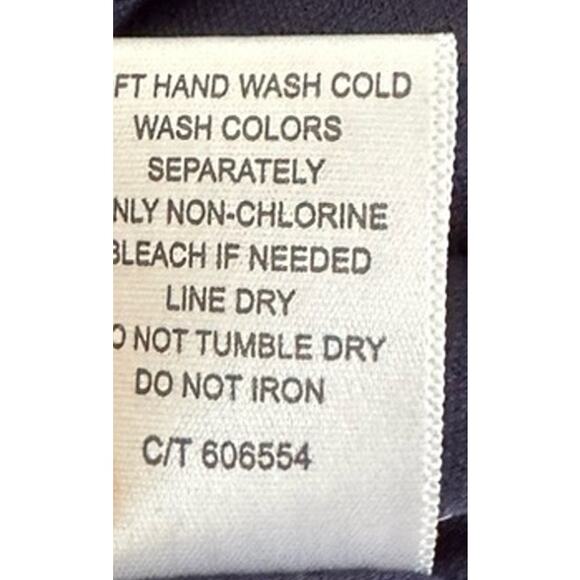 NWT Just Taylor Blue and White Handkerchief Dress Lace V-Neck Sleeveless Size 4 - Picture 8 of 8